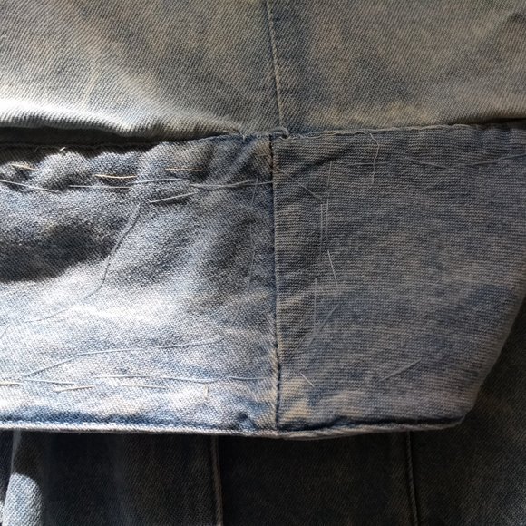 vintage 80s acid wash denim shirtdress topper🎈HOST PICK🎈 - Picture 12 of 15